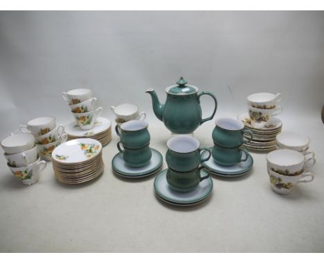 Denby, Royal Ascot - A mixed lot of ceramics to include a Denby teapot and six tea cups with saucers. A large collection of W