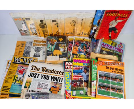 Football Memorabilia, A very large box of Wolverhampton Wanderers items, packs of
programmes, newspapers, club newspapers etc