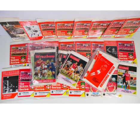 Football Programmes, Large collection of Wrexham FC home programmes from the 1970s /
1980s covering all competitions, approx.