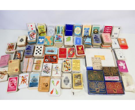 Playing Cards - Approx 50 boxed and unboxed used playing cards, to include unboxed Greeting from Cornwall playing cards, unbo
