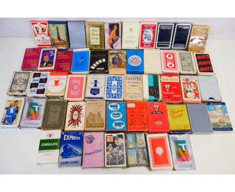 Playing Cards - Approx 50 boxed used playing cards, to include British Airways Playing cards, KP nuts playing cards, British 