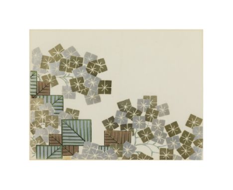 Tamamura Shimohiro (1878–1926)A single Japanese print, woodblock printed with metallic pigments on paper, from the album Shik
