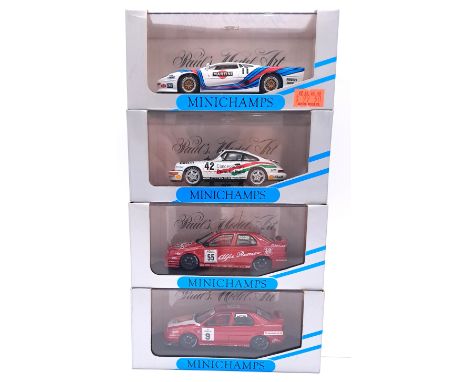 Minichamps (Paul's Model Art), a boxed group of Touring/Racing models to include MIN926042 Porsche - CUP 1992 (Porsche Italia