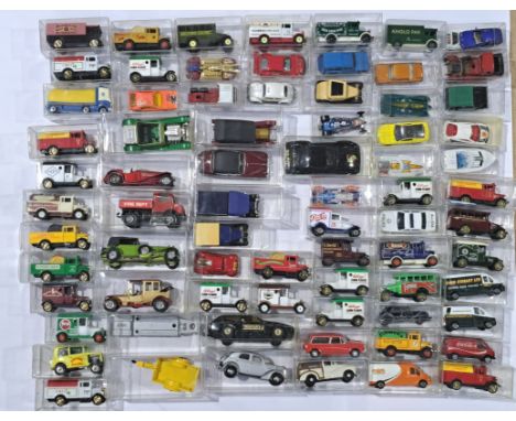 Matchbox, Corgi, Hot Wheels and similar. A Mixed Unboxed group "All In Plastic Generic Clear boxes", to include Matchbox Roll