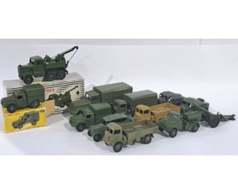 Dinky and Corgi a mixed mainly unboxed group, to include Corgi Major International 6x6 Truck, Dinky #641 Army 1 Ton Cargo Tru