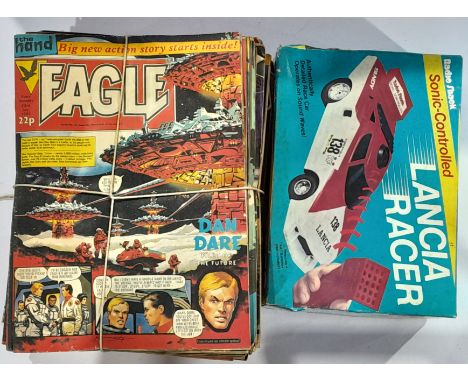 A Mixed Group Of Diecast And Other Miscellaneous Items to include a large quantity of Eagle Comic books, mixed group of Corgi