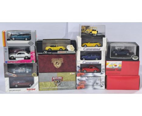 A Mixed Group Of 1/43 Scale Modern Diecast to include manufactures of Racing Replicas, Nascar Country, Cararama and similar. 