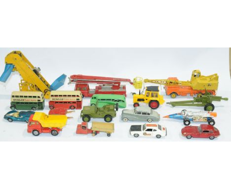 Dinky &amp; Corgi an unboxed group to include Corgi Bedford Tractor Unit, Corgi Ford Capri 3 Litre GT, Dinky Mechanical Horse