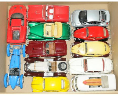 Bburago, Maisto &amp; Similar an unboxed group of larger Scale Models (see photo). Conditions appear to be Good (unchecked fo