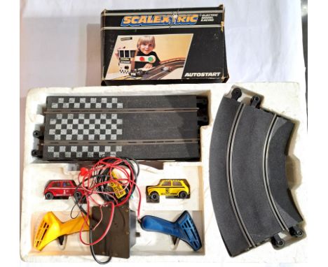 Scalextric, a partly boxed group comprising of Vintage set (polystyrene only - no box) which includes Track, Controllers and 