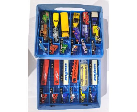 Matchbox, ERTL, Lledo and similar. 6 Truck/24 Cars Carry Case "Zee Collectors Case" to contain x25+ Cars/Vehicles to include 