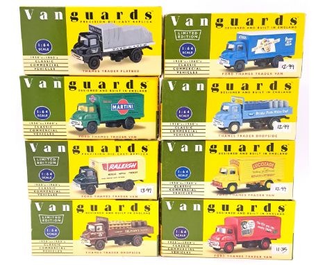 Vanguards, a boxed 1:43 scale Thames Trader group to include VA39000 Thames Trader Flatbed "Tate &amp; Lyle", VA15001 Thames 