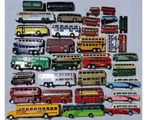 Corgi, Dinky, Matchbox and similar unboxed Bus Group to include Corgi Plaxton's Paramount 3500 "Gatwick Flightline", Matchbox