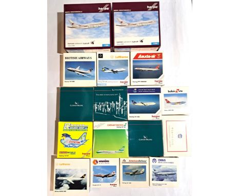 Herpa Wings, Orbis, Schabak and similar a boxed 1:500 scale Aircraft group - to include Orbis 500128 McDonnell Douglas DC-10-