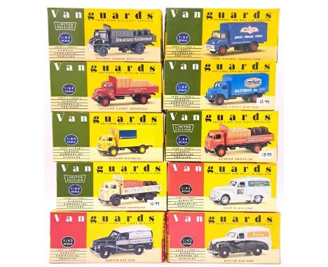 Vanguards, a boxed 1:43 scale Commercial Van &amp; Lorry group to include VA15002 Thames Trader Dropside "Guinness", VA18000 