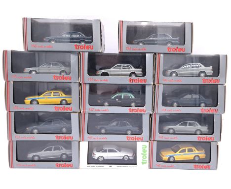 Trofeu, a boxed 1:43 scale group to include 016 Toyota Celica GT4 Roadcar in White, 034 Mitsubishi Galant GTI 16V Roadcar in 