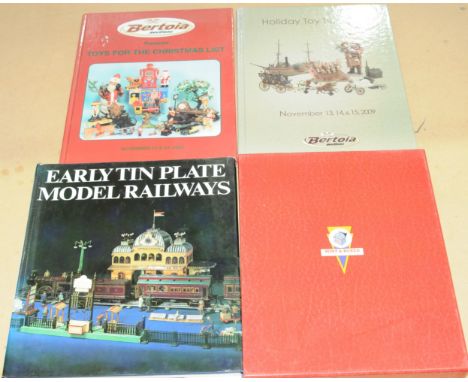 Toy related books group of four consisting of Bertoia Auctions - Holiday Toy Trimmings, Bertoia Auctions - Toys for The Chris