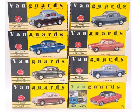 Vanguards, a boxed 1:43 scale Rover group to include VA27000 Rover 2000 in Red, VA06502 Rover 3500 V8 in Monza Red along with