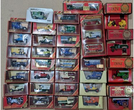 Matchbox Models of Yesteryear. A Mixed Boxed Group to include Matchbox MOY Y18 1918 "D Type" Steam Lorry, Matchbox MOY Y-12 1