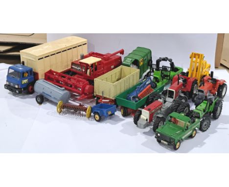 Britain's, Siku and similar. A mixed group to include various farm vehicles and farming equipment and accessories. Conditions