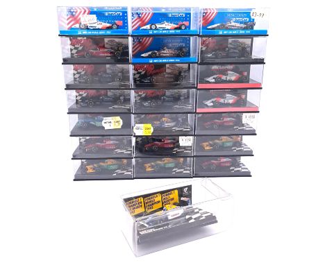 Micro Champs &amp; Minichamps Indy Car Collection (Paul's Model Art), a boxed group of 1:64 scale Racing/Evo/Indy Car models 