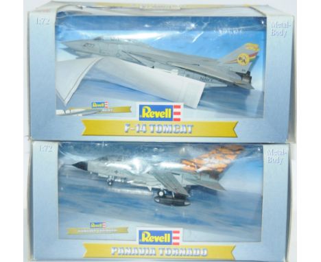 Revell a boxed pair of 1:72 Scale Aircraft comprising of 08202 Tornado ECR and 08205 F-14 D Tomcat. Conditions are generally 