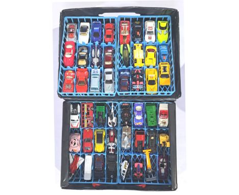 Matchbox, Hot Wheels and similar 48 Car Carry Case "Fast Lane" to contain x48+ Cars/Vehicles to include Matchbox Superfast 0-