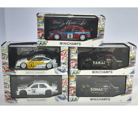 Minichamps DTM a mixed group of 1/43 scale cars to include Mercedes C Class - 430 953503, Alfa Romeo 155 V6 TI - 430 950426 a