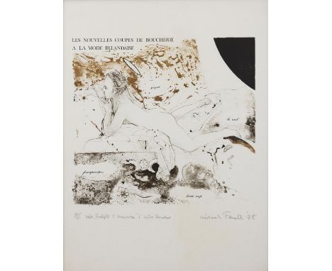 Michael Farrell (1940-2000)Miss Bridgit O'Murphy d'Apres BoucherLithograph, 64.5 x 49cm, Edition 20/45Signed, inscribed and d