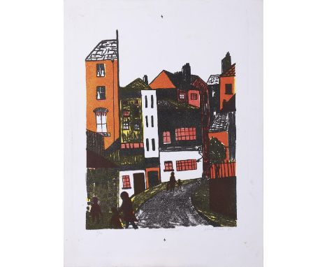 CHRIS REID (B.1918)Lower Exchequer Street Lithograph, 55 x 41cmSigned, inscribed with title, numbered 5/10 and dated '74