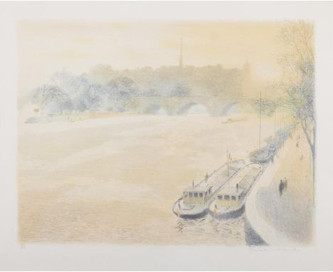 Continental School 20th Century River SeinLithograph, 43 x 54cm (17 x 21¼")Numbered 131/250
