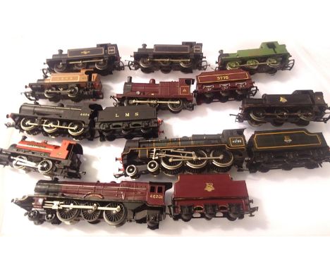 Ten OO scale Steam Outline locomotives, various makes and types. Suitable for spares or refurbishment. P&amp;P Group 2 (£18+V