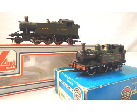 Two OO scale Locomotives, Lima Prairie Tank and Airfix, both in fair to good condition, boxes with wear. P&amp;P Group 1 (£14