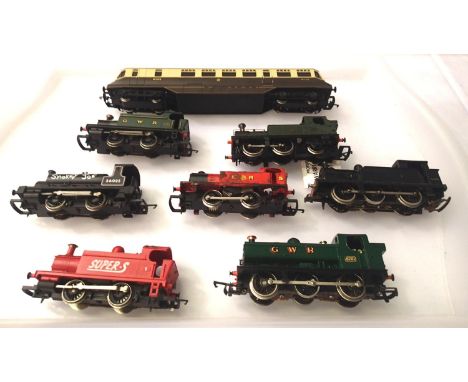 Eight unboxed OO scale Locomotives, various makes and types, mostly good to very good condition. P&amp;P Group 1 (£14+VAT for