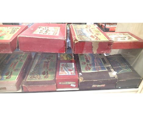 Ten Bayko set boxes containing quantity of parts, books etc. Contents of sets unchecked, boxes mostly poor. P&amp;P Group 3 (