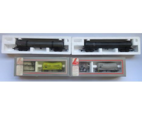 Lima OO gauge Total Twin bogey tanker wagon no. 305649A3, Lima OO gauge Fina twin bogey tanker wagon no. 305646A2, 2 other sm