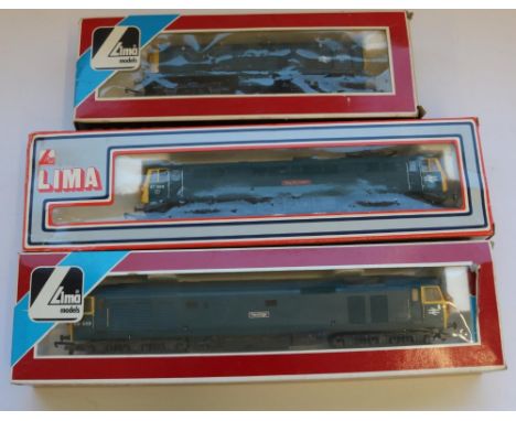 Lima OO gauge class 87 City of London no. 205125  MWG, Lima OO gauge class 20 no. 205157 MWG, Lima OO gauge class 50 Revenge 