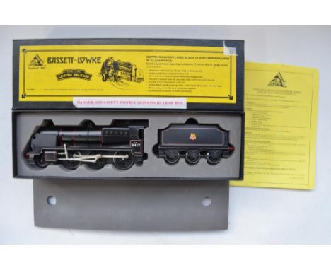 Bassett-Lowke special limited release O gauge BR Lined Black N Class Moghul locomotive and tender (item no BL99004) all metal