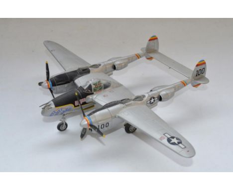 Boxed Armour Collection 1/48 diecast P-38J Lightning "Putt Putt Maru" USAAF (art 98137). Model in good but dusty condition, 2