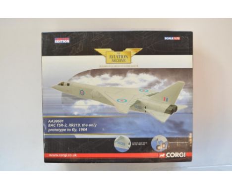Corgi Aviation Archive 1/72 BAC TSR 2 diecast model, item no AA38601, XR219 The Only Prototype To Fly, 1964. Limited edition 