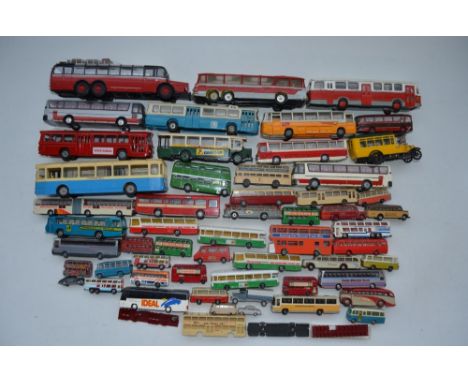 Collection of unboxed bus and car models, various scales and manufacturers. Also included John Fishwick &amp; Sons A Century 