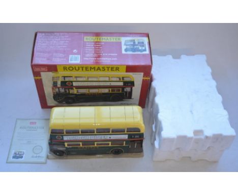 Sun Star 1/24 scale diecast London Transport Routemasters RM 2191 double decker highly detailed bus model with engine etc, Lt