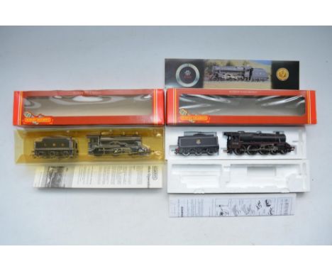 Two  boxed Hornby OO gauge electric steam engine models to include R320 LMS Class 5 (good though dusty used condition) and R8