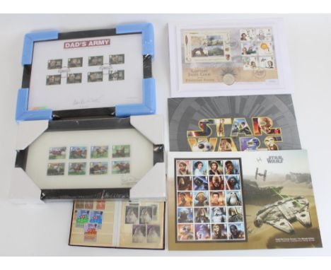 Dads Army First Day of Issue stamp set signed by Ian Lavender, Royal Mail Legends of Horse Racing Ltd Ed. set signed by Sir A