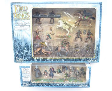 Two small scale (approx 1/32) Lord Of The Rings Armies Of Middle Earth  figure sets from Vivid Imaginations. Deluxe Warrior C