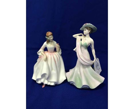 LOT OF CERAMIC FIGURESincluding a Royal Doulton 'Tender Moment' figure, a Coalport 'Ladies of Fashion Summer Days' figure and