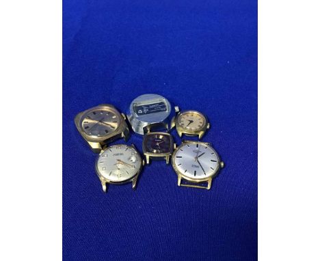 GROUP OF VARIOUS WATCHESincluding Ingersoll, Tissot and Rotary, all lacking straps