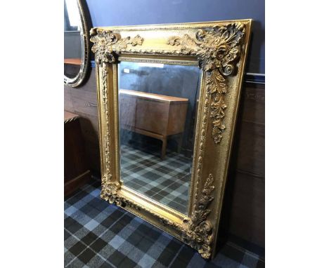 TWO MIRRORSone gilt frame, one with mirror tile and gilt frame
