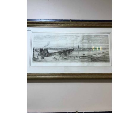 R KENT THOMAS18TH CENTURY GLASGOW STREET SCENEetching
