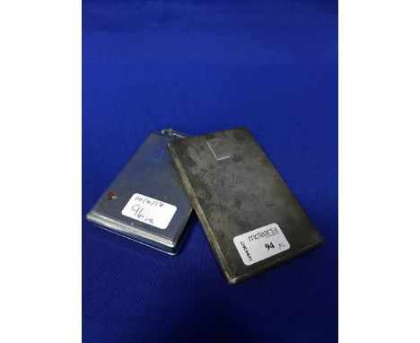 SILVER CIGARETTE CASE AND A COMBINED CIGARETTE CASE AND LIGHTER (2)